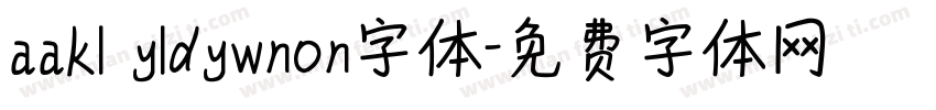 aakl yldywnon字体字体转换
